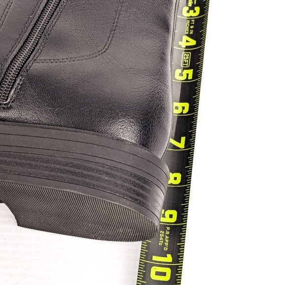 Kenneth Cole Women Anabelle Black Faux Leather Dress Office Chelsea Boots sz 12 - Picture 7 of 7